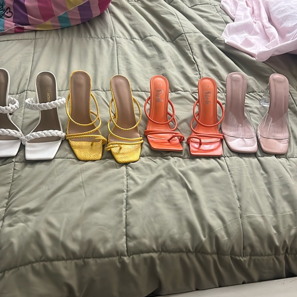 4 pairs of of heels